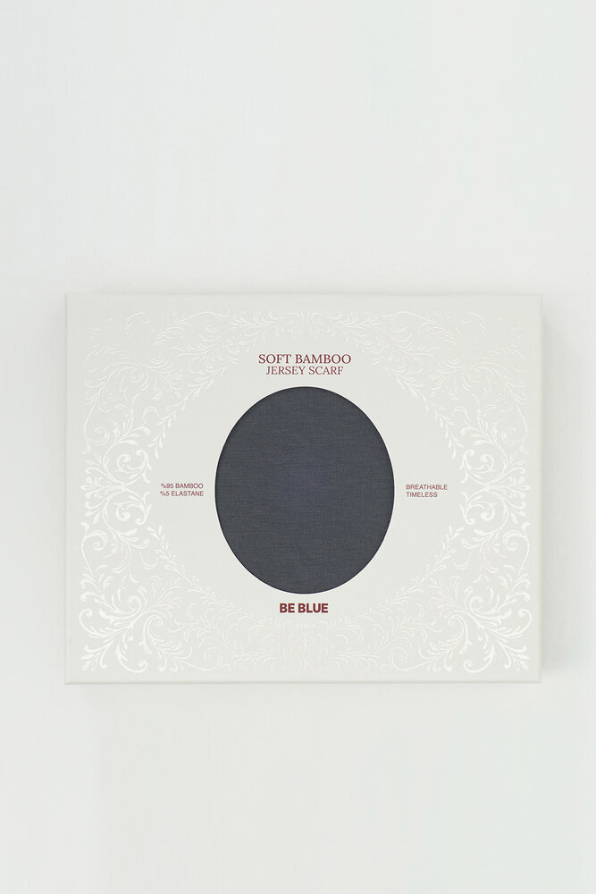 BE BLUE - FÜME BAMBU PENYE ŞAL