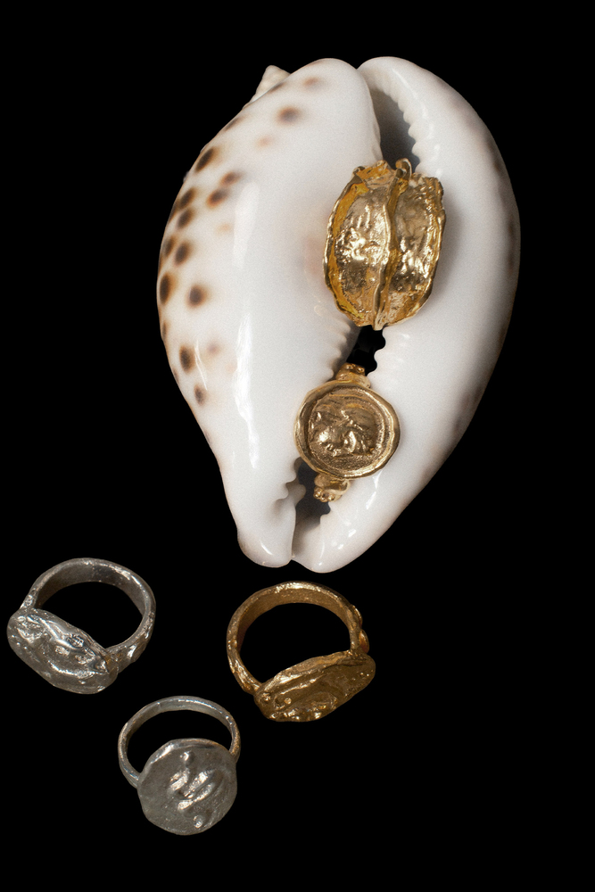 BE BLUE - GOLD AMORF YÜZÜK