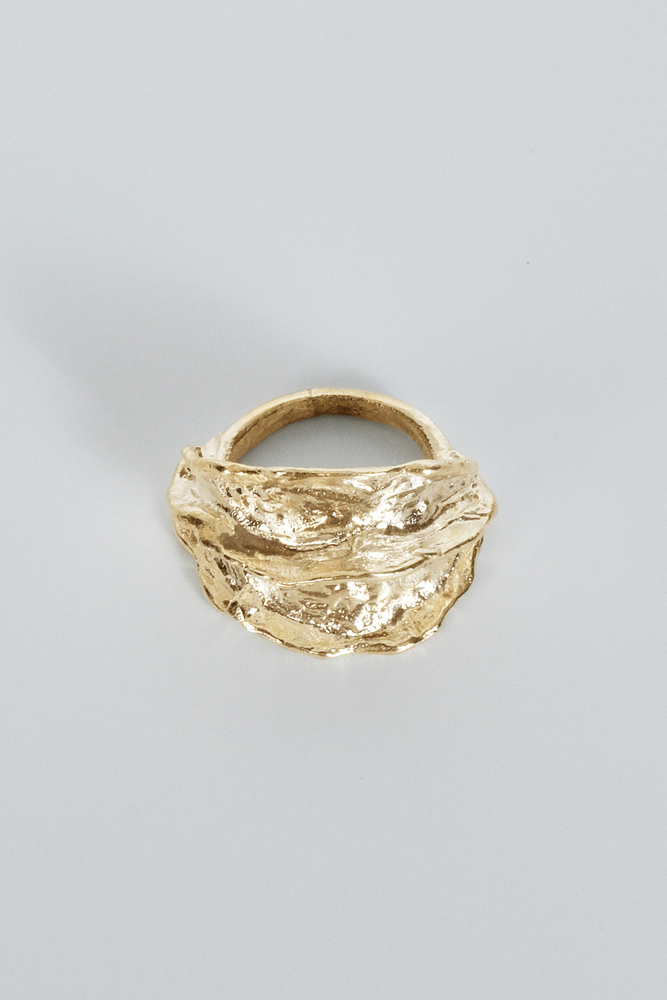 BE BLUE - GOLD AMORF YÜZÜK