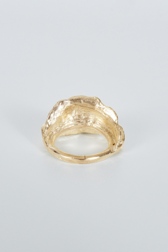 BE BLUE - GOLD AMORF YÜZÜK