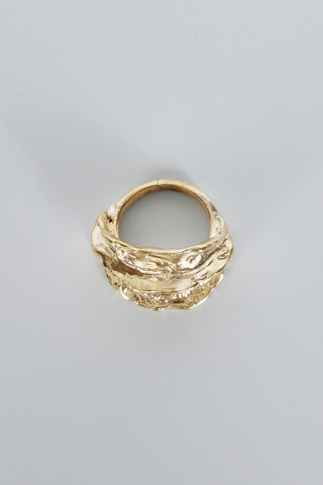 BE BLUE - GOLD AMORF YÜZÜK