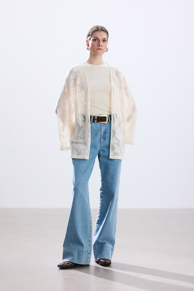 BE BLUE - KAHVERENGİ GOLD TOKALI SÜET KEMER