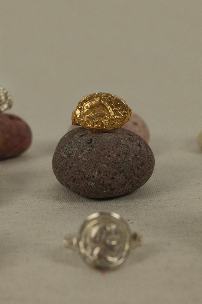 BE BLUE - GOLD YUNUS FİGÜRLÜ YÜZÜK