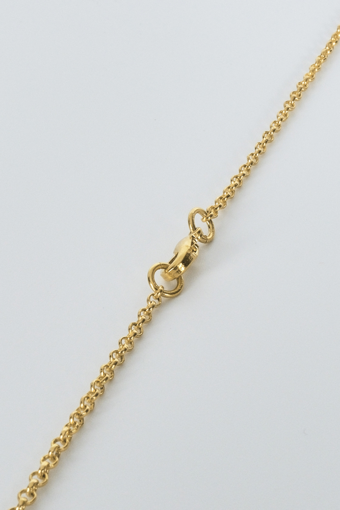 BE BLUE - GOLD TAŞLI ZİNCİR KOLYE