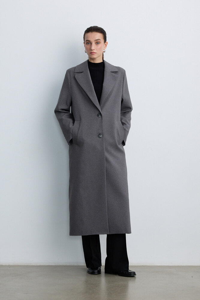 BE BLUE - GRİ UZUN BLAZER