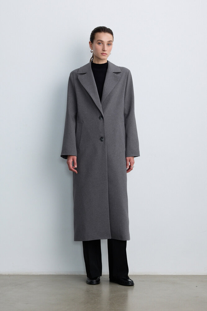 BE BLUE - GRİ UZUN BLAZER