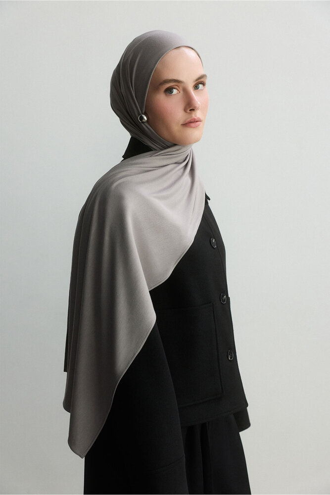 BE BLUE - GÜMÜŞ BAMBU PENYE ŞAL