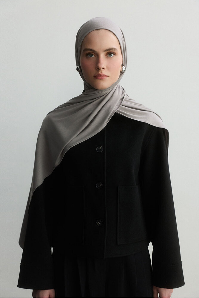 BE BLUE - GÜMÜŞ BAMBU PENYE ŞAL