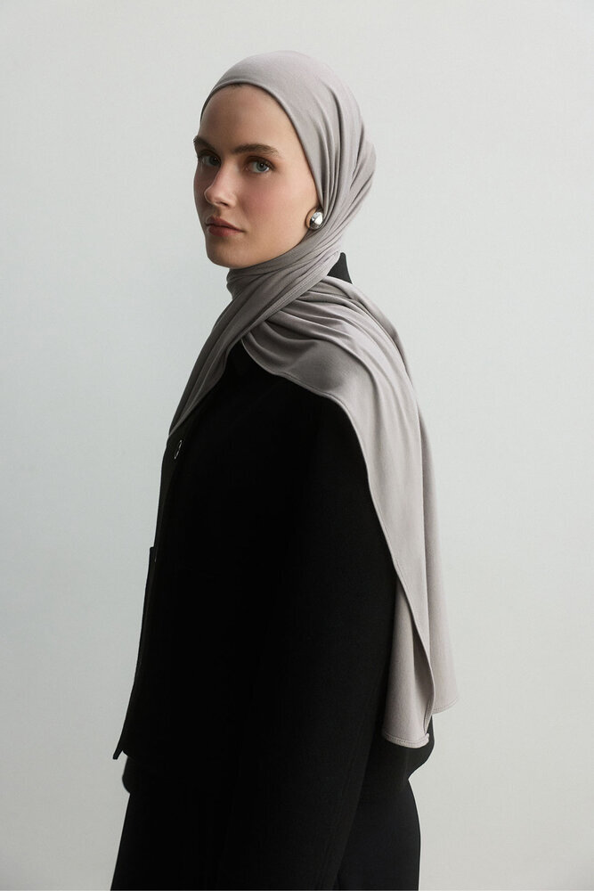 BE BLUE - GÜMÜŞ BAMBU PENYE ŞAL