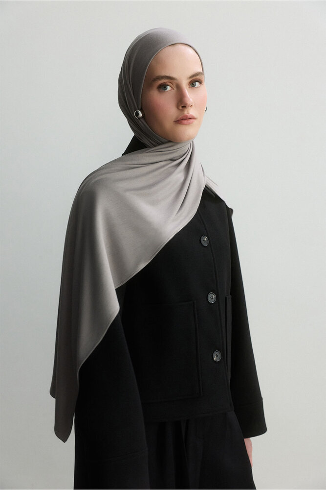 BE BLUE - GÜMÜŞ BAMBU PENYE ŞAL