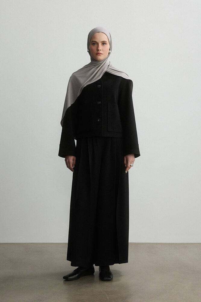 BE BLUE - GÜMÜŞ BAMBU PENYE ŞAL