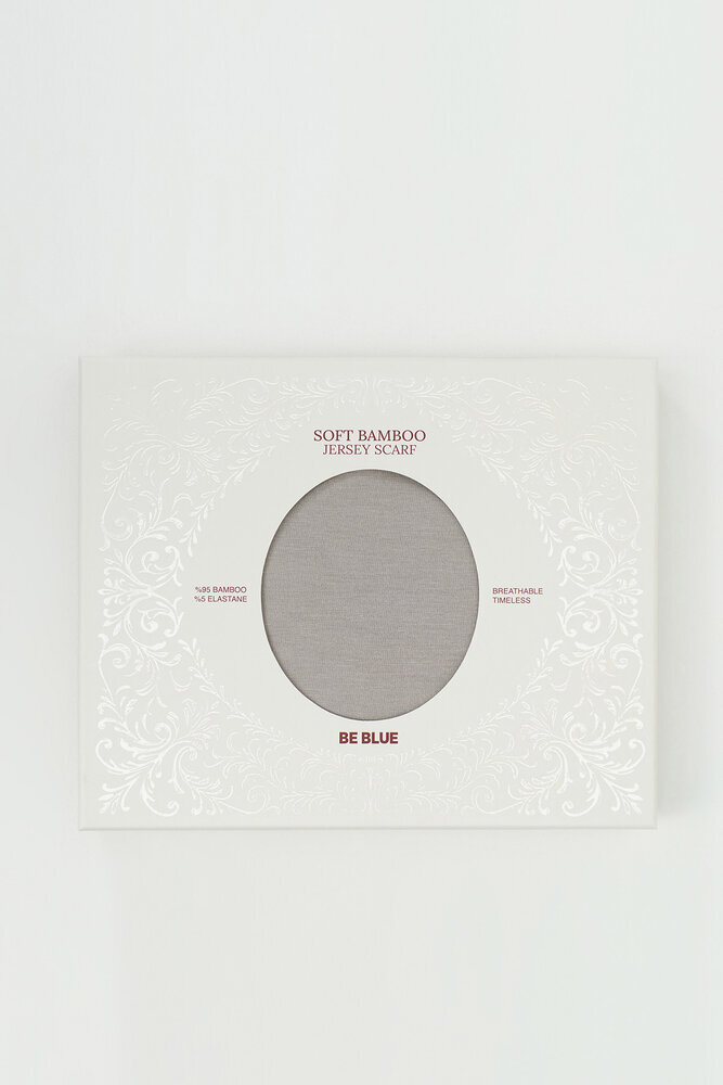 BE BLUE - GÜMÜŞ BAMBU PENYE ŞAL