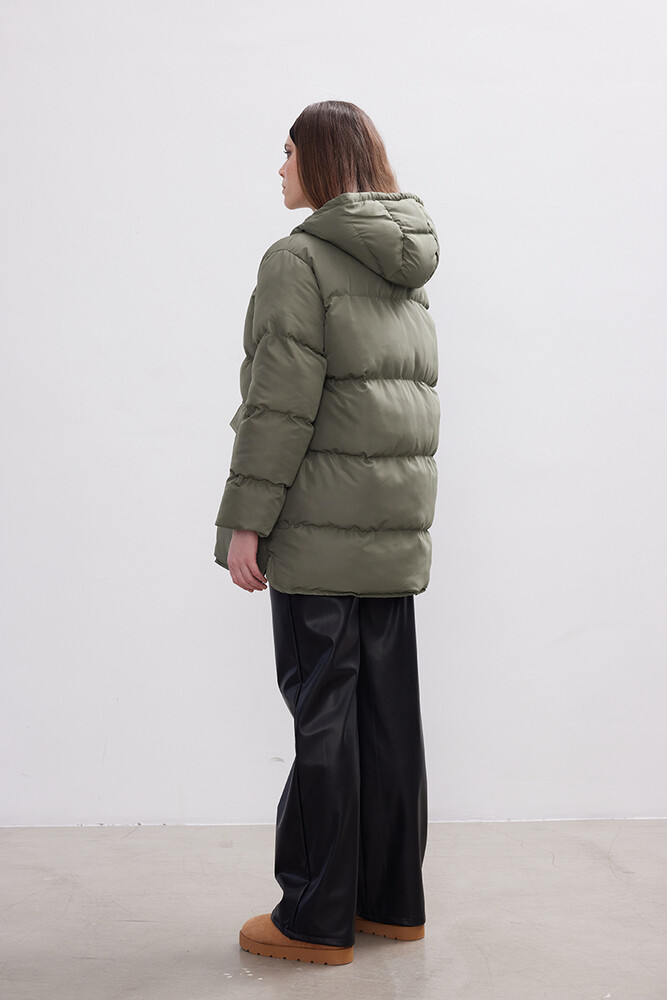 BE BLUE - HAKİ ŞİŞME MONT