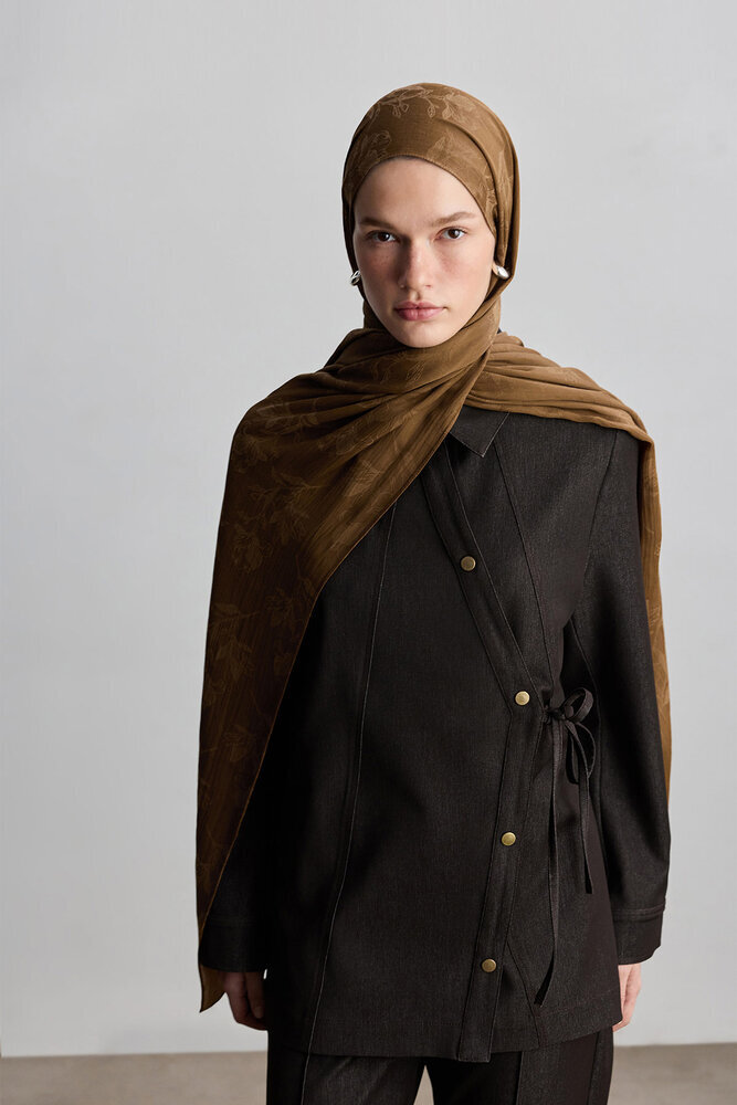 BE BLUE - HARDAL MAGNOLIA MAT JAKARLI ŞAL