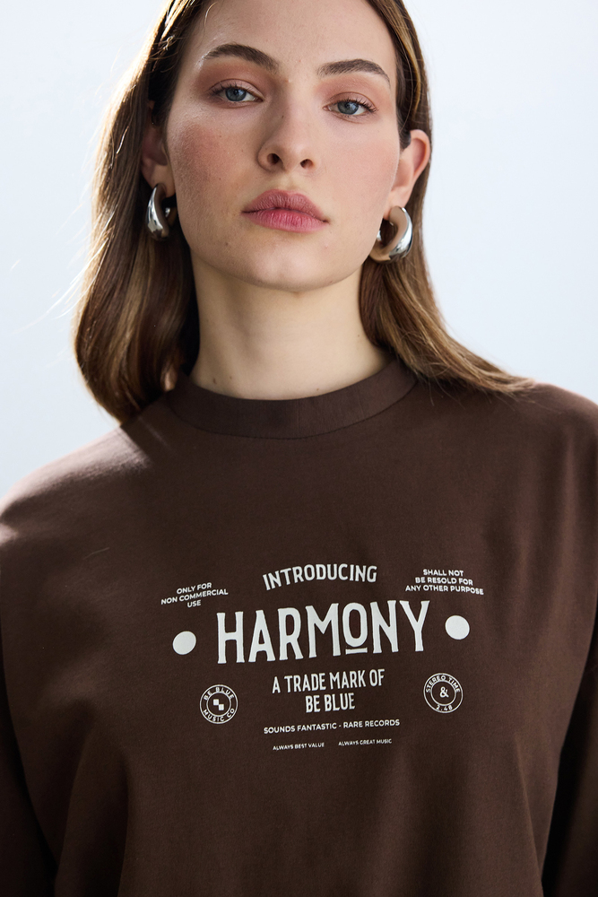 BE BLUE - HARMONY UZUN KOLLU T-SHIRT