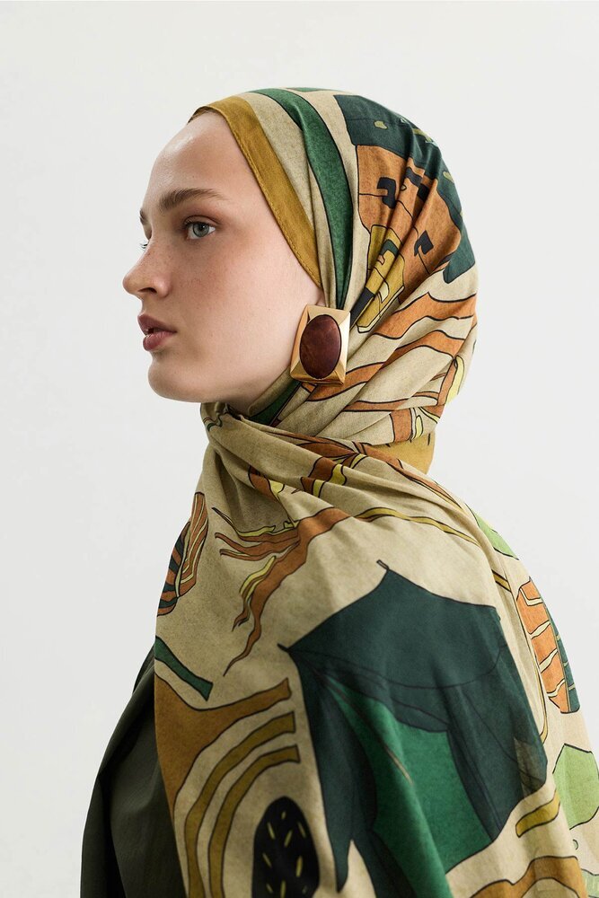  IMARA KUM DESENLİ ŞAL - Thumbnail