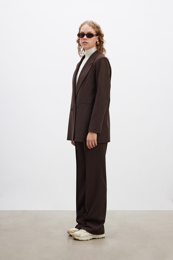 BE BLUE - KAHVERENGİ KLASİK BLAZER