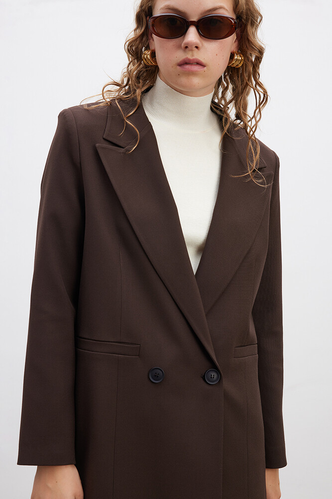 BE BLUE - KAHVERENGİ KLASİK BLAZER