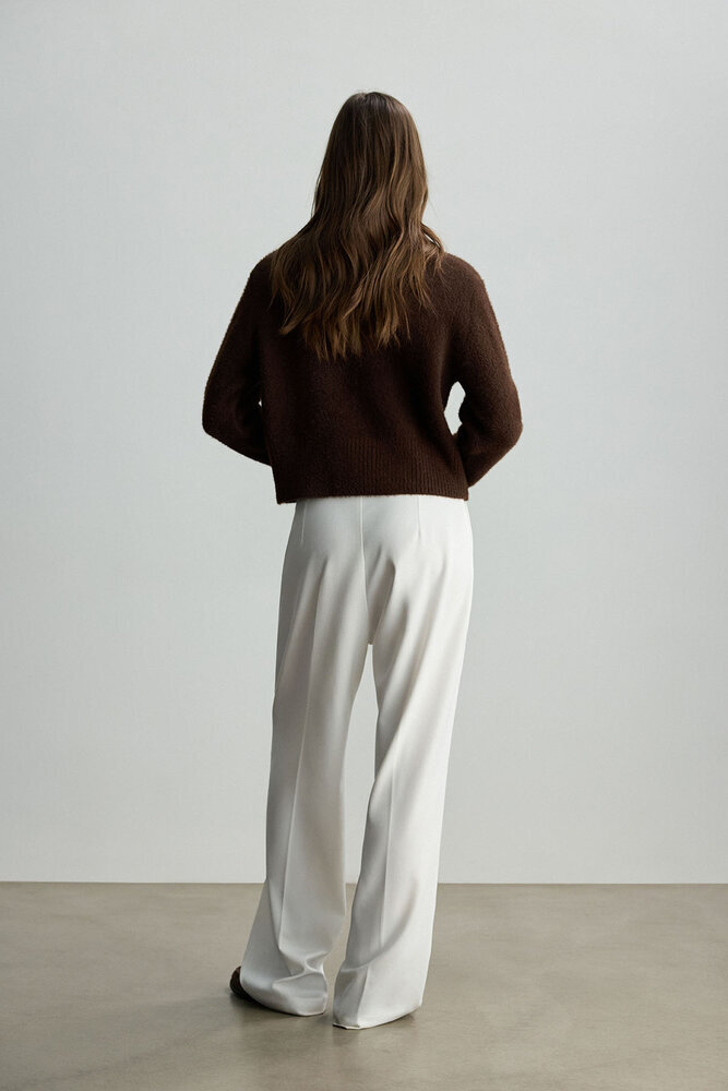 BE BLUE - KAHVERENGİ KRUVAZE KISA HIRKA