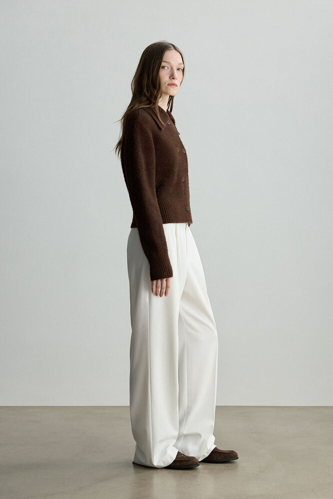 BE BLUE - KAHVERENGİ KRUVAZE KISA HIRKA