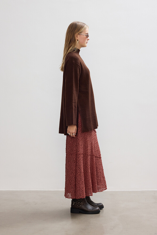 BE BLUE - KAHVERENGİ SOFT KAZAK