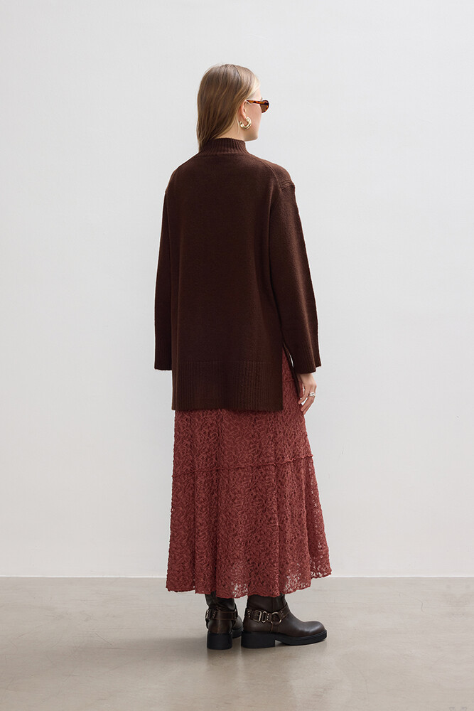 BE BLUE - KAHVERENGİ SOFT KAZAK