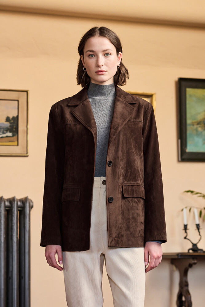 KAHVERENGİ SÜET BLAZER