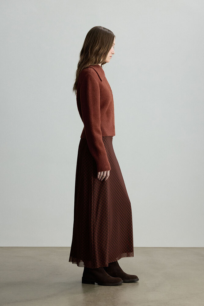 BE BLUE - KİREMİT KRUVAZE KISA HIRKA