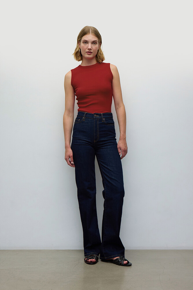 BE BLUE - KIRMIZI FİTİLLİ ÜST