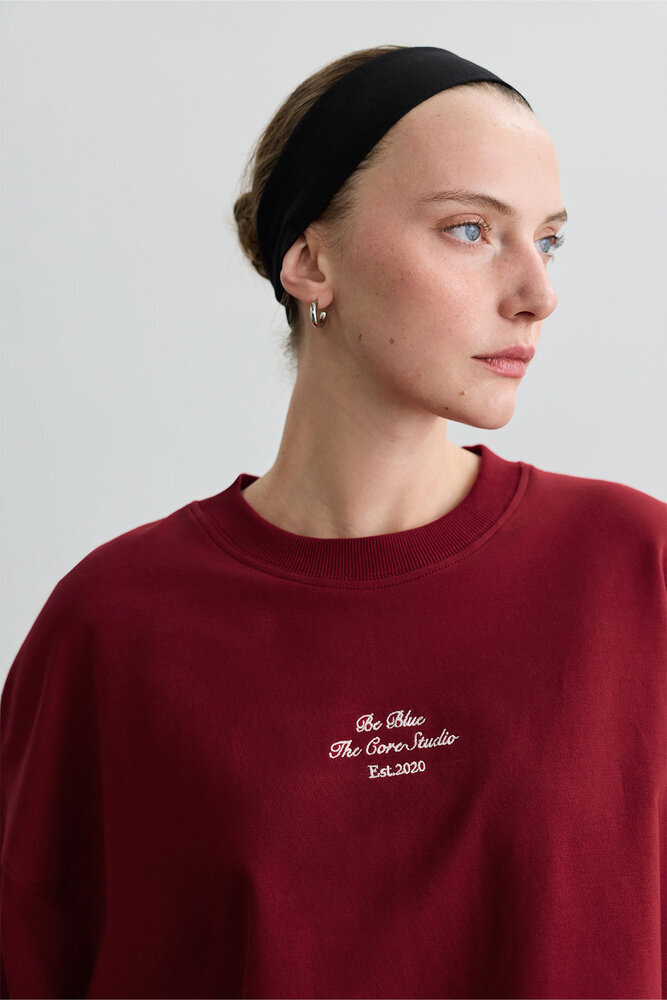 KIRMIZI OVERSIZE BOXY SWEATSHIRT - Thumbnail