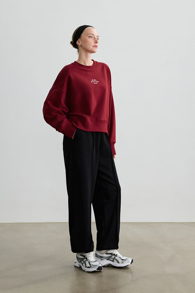 KIRMIZI OVERSIZE BOXY SWEATSHIRT - Thumbnail