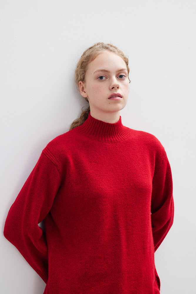 BE BLUE - KIRMIZI SOFT KAZAK