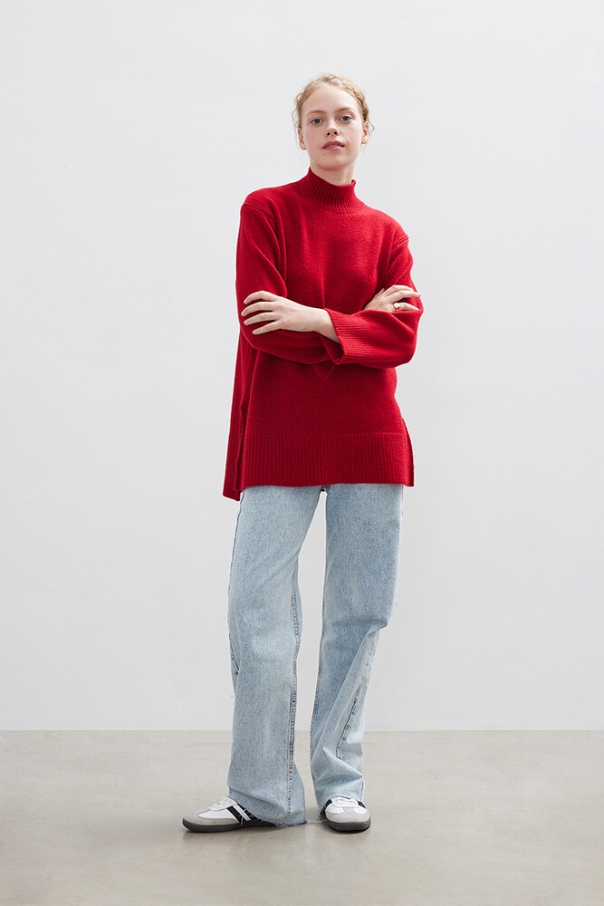 BE BLUE - KIRMIZI SOFT KAZAK