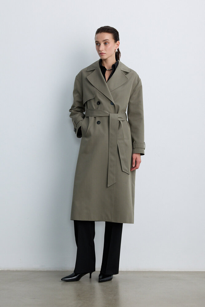 BE BLUE - KOYU ÇAĞLA UZUN CAPSULE TRENÇKOT