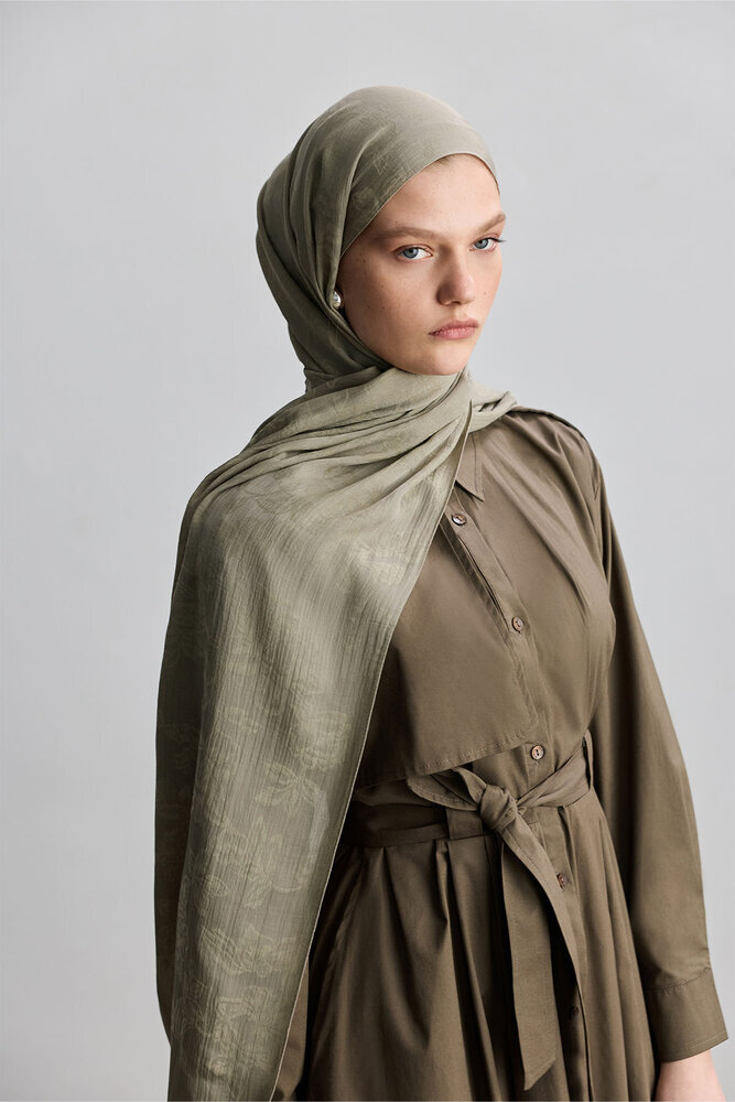 BE BLUE - KOYU TAŞ ROSE MAT JAKARLI ŞAL