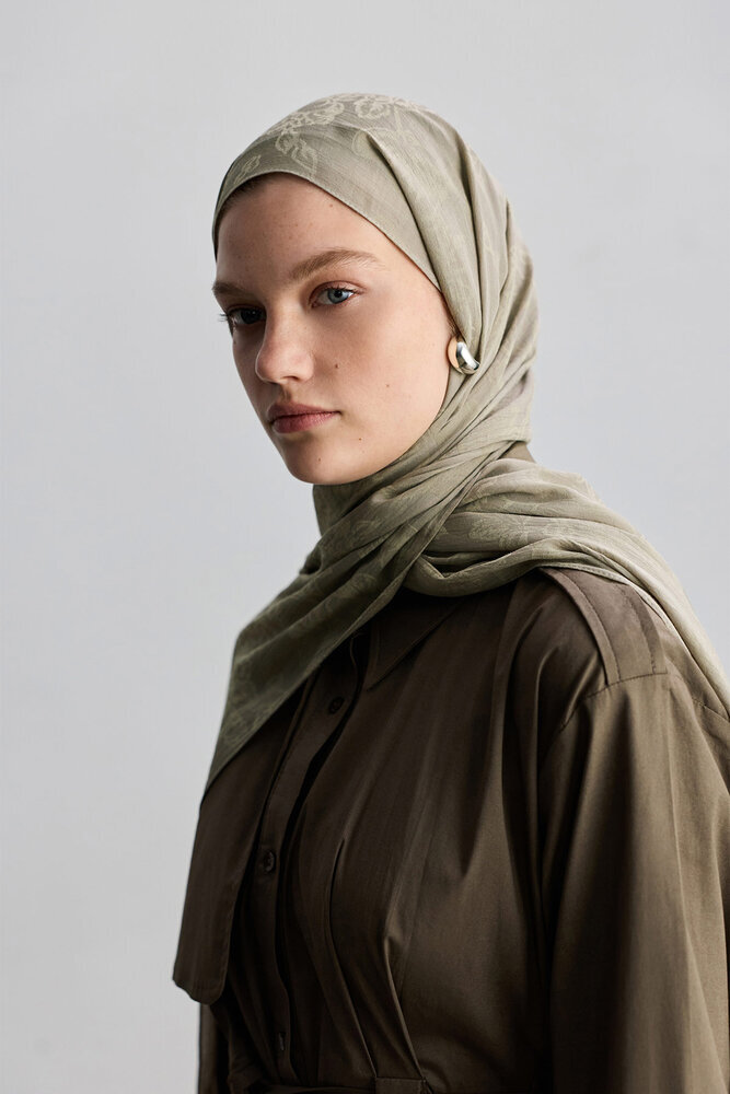 BE BLUE - KOYU TAŞ ROSE MAT JAKARLI ŞAL