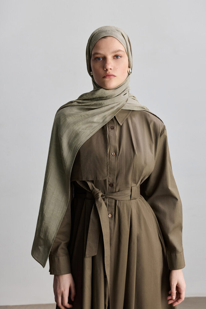 BE BLUE - KOYU TAŞ ROSE MAT JAKARLI ŞAL