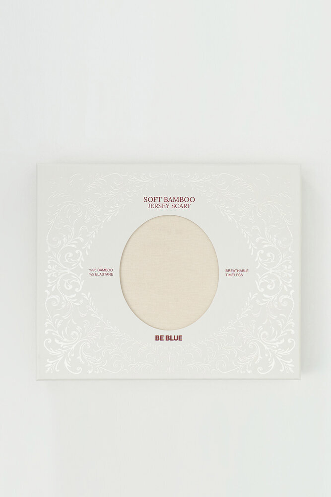 BE BLUE - KREM BAMBU PENYE ŞAL
