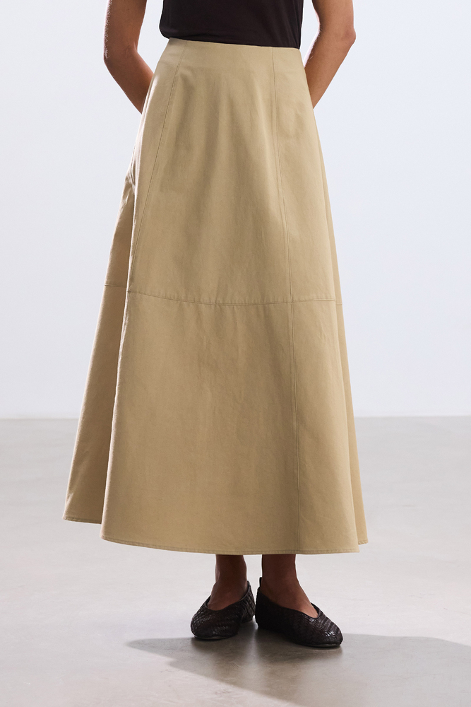 BE BLUE - KUM DİKİŞ DETAYLI PAMUKLU ETEK
