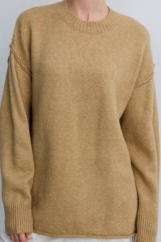 BE BLUE - KUM DİKİŞ DETAYLI TRİKO KAZAK