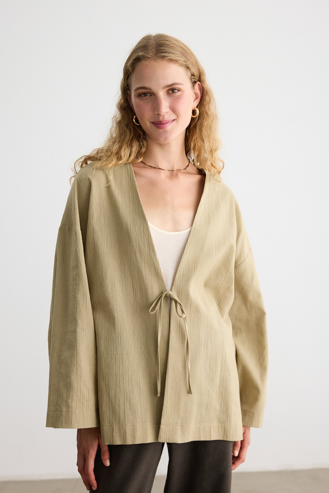 BE BLUE - KUM DOKULU KİMONO