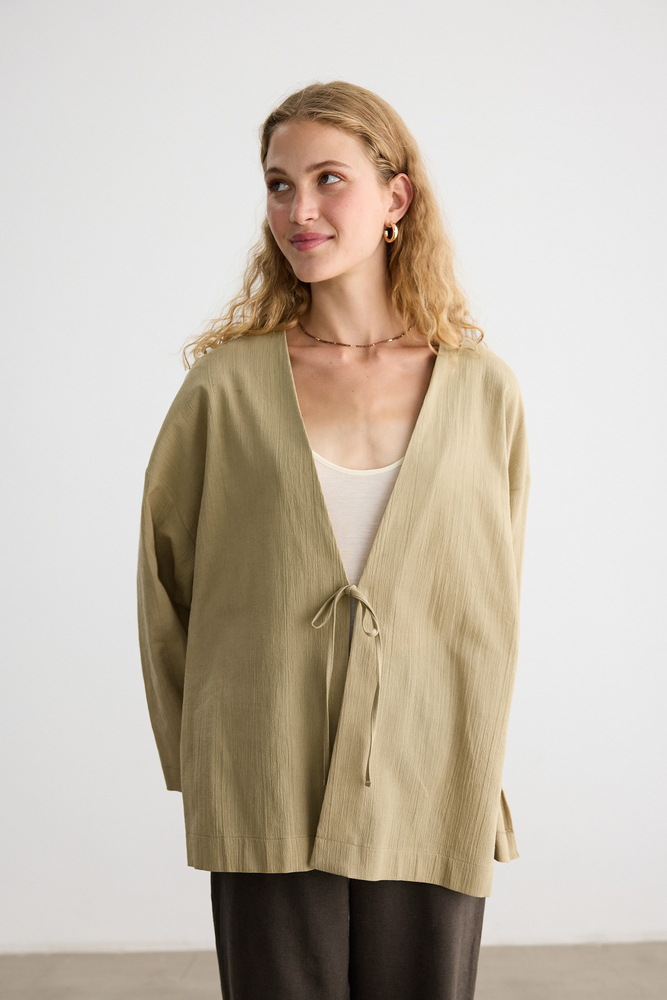 BE BLUE - KUM DOKULU KİMONO