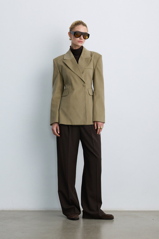 BE BLUE - KUM KADİFE BLAZER