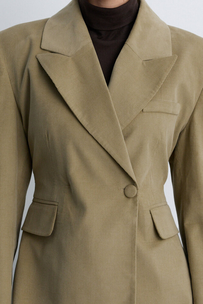 BE BLUE - KUM KADİFE BLAZER