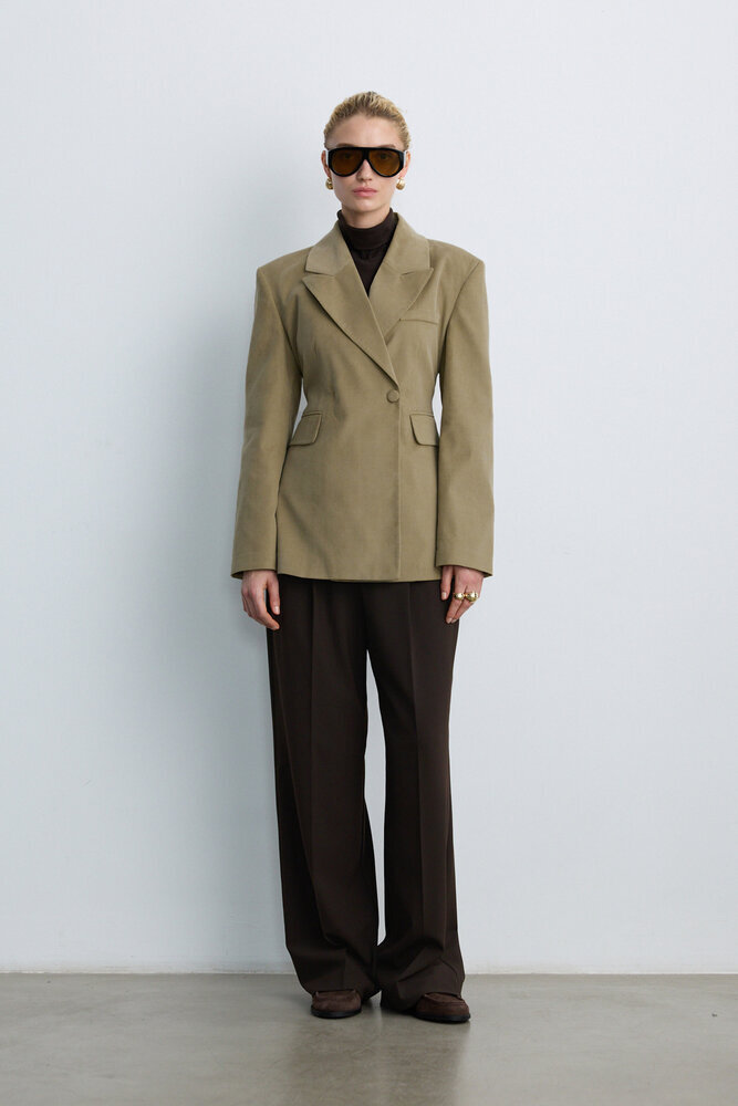 BE BLUE - KUM KADİFE BLAZER