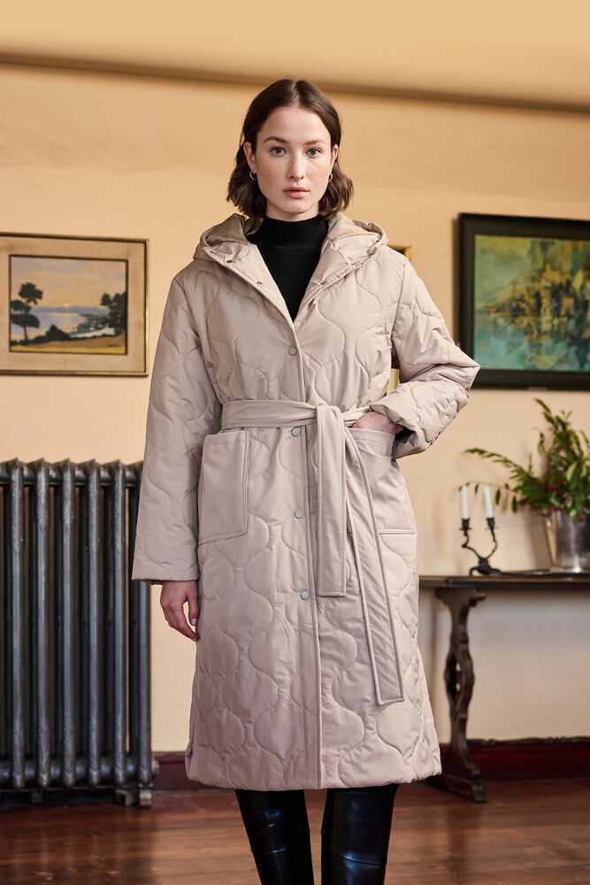 BE BLUE - KUM UZUN KAPİTONE MONT