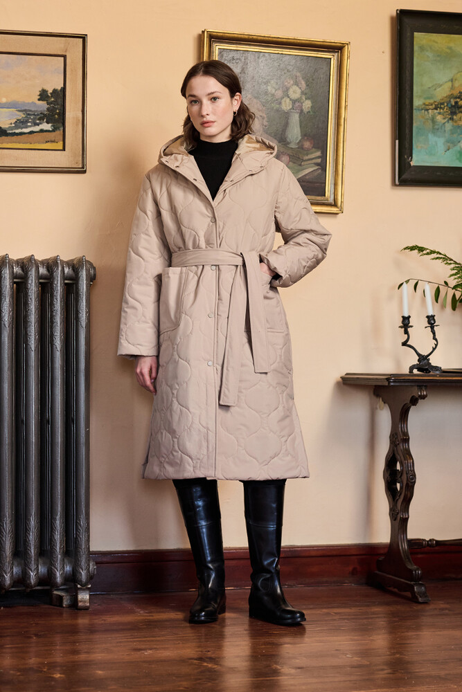 BE BLUE - KUM UZUN KAPİTONE MONT