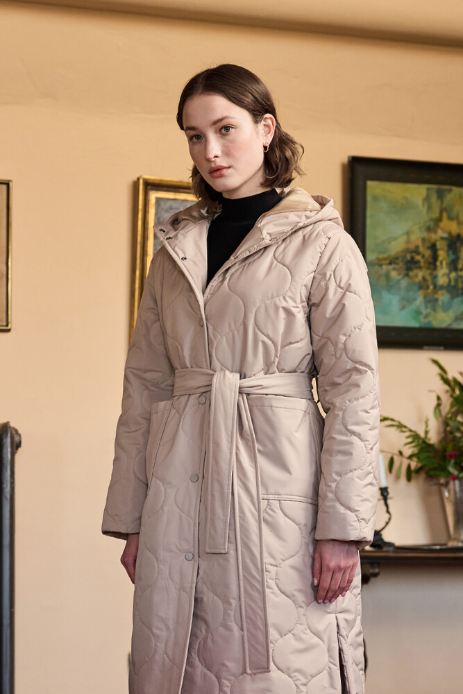 BE BLUE - KUM UZUN KAPİTONE MONT