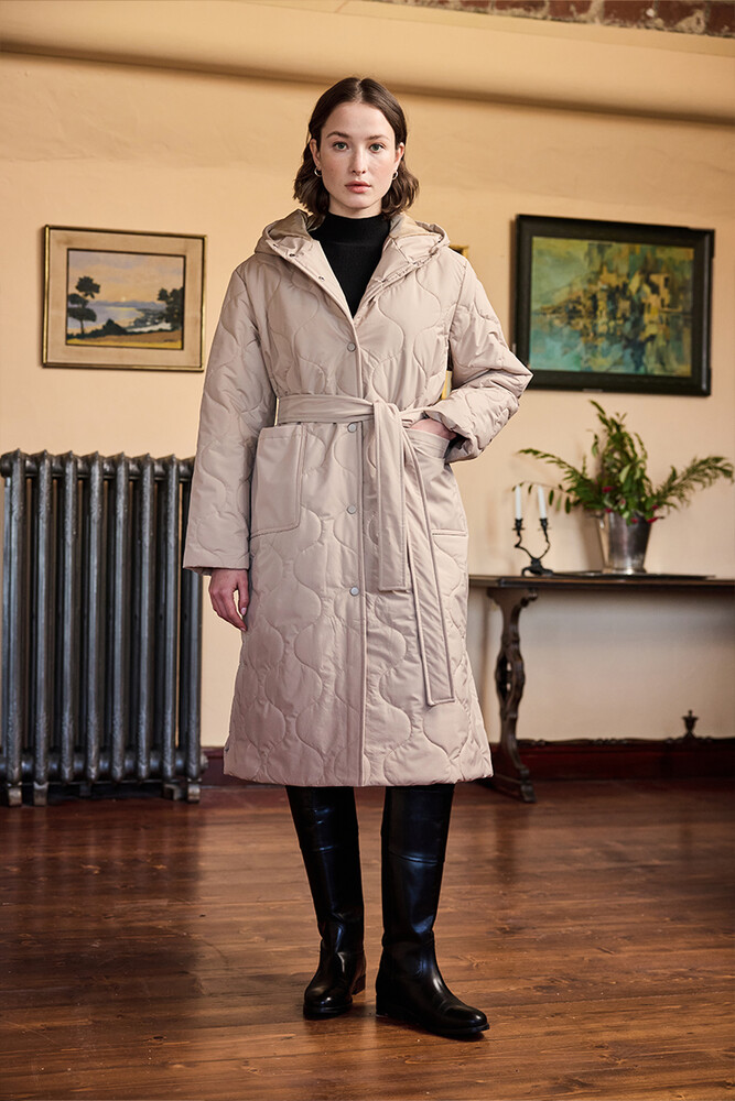 BE BLUE - KUM UZUN KAPİTONE MONT