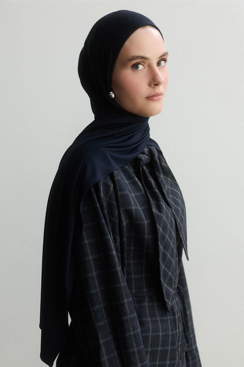 LACİVERT BAMBU PENYE ŞAL